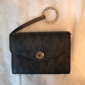 Michael Kors mini key chain wallet